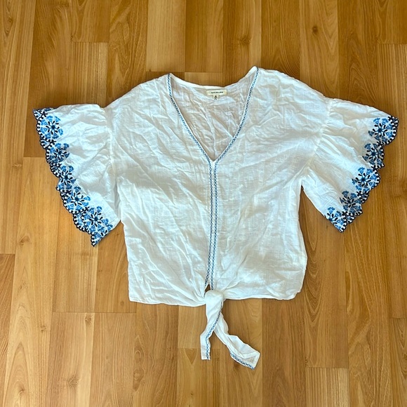 Max Studio Embroidered Blouse - Picture 1 of 15